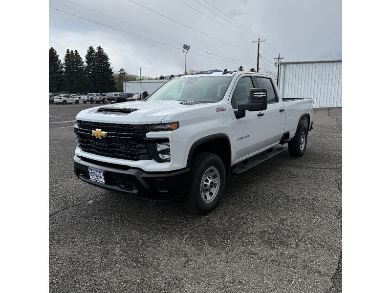 2026 Chevrolet Silverado 3500 HD WT in Summit White — front three-quarter view