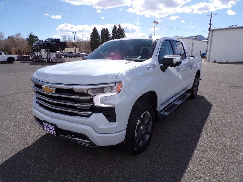 2026 Chevrolet Silverado 1500 High Country in Polar White Tricoat — front three-quarter view