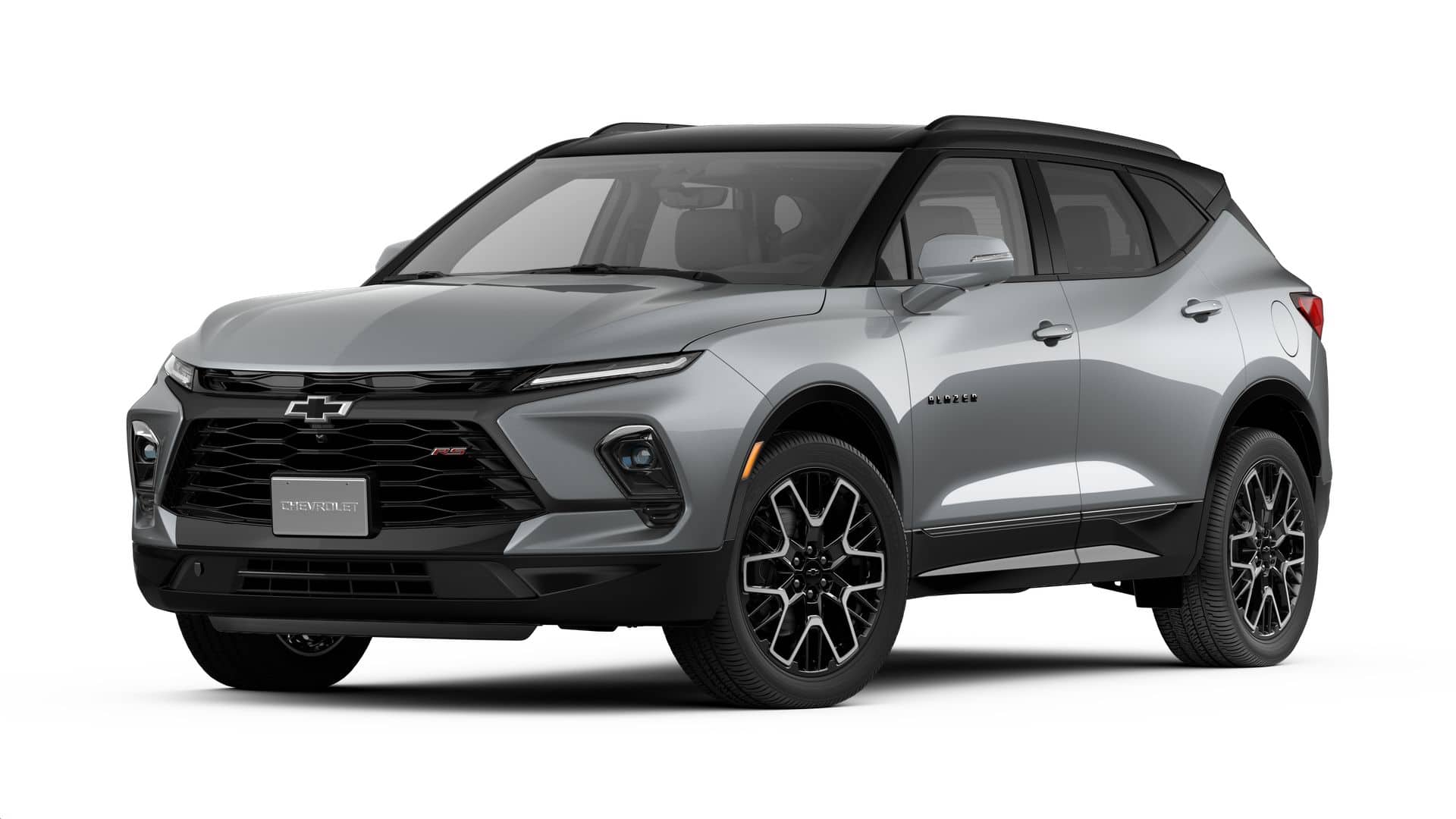 2026 Chevrolet Blazer RS in Sterling Gray Metallic — front three-quarter view