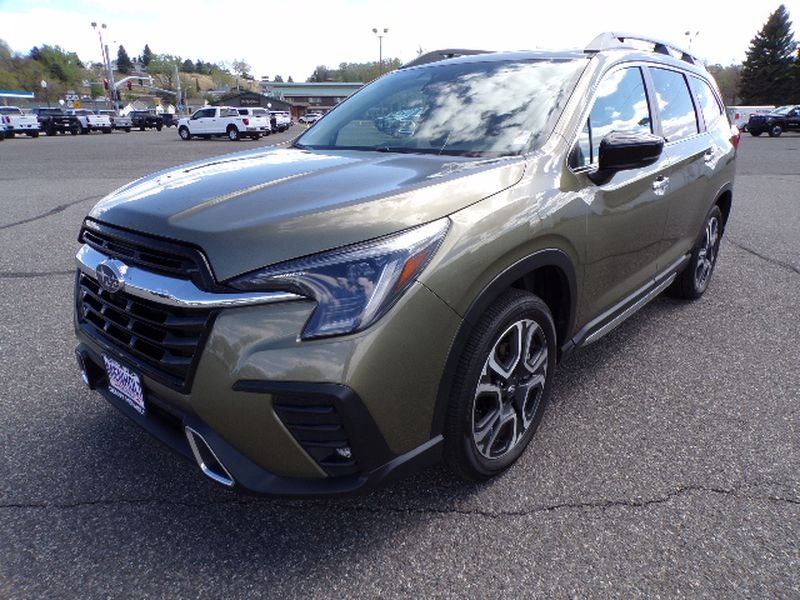 2025 Subaru Ascent Touring in Green — front three-quarter view