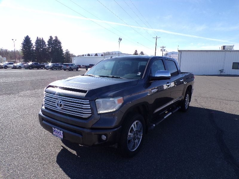 2017 Toyota Tundra 4WD Platinum in Magnetic Gray Metallic — front three-quarter view