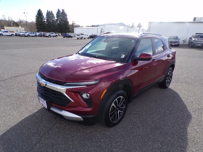 2025 Chevrolet Trailblazer LT in Crimson Metallic — front three-quarter view