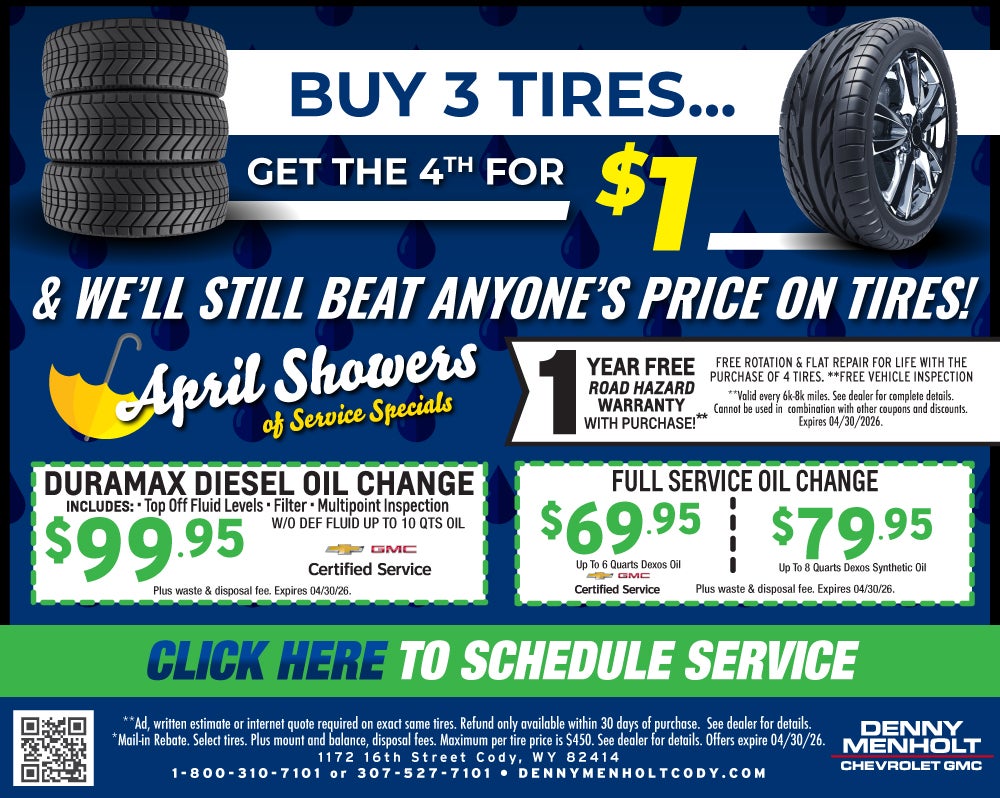 Denny Menholt Cody Service Specials